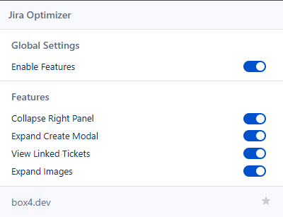 Animation showing the Jira workspace expanding to full-screen after clicking the extension's button.